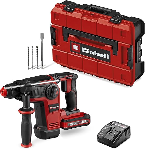 Einhell Professional akülü kırıcı-delici TP-HD 18/28 Li BL +4 (1x3.0Ah+) Power X-Change (18 V, fırçasız, 3 J, SDS-plus, 4 fonksiyon, aksesuarlar, 3.0 Ah Plus akü ve şarj cihazı dahil)