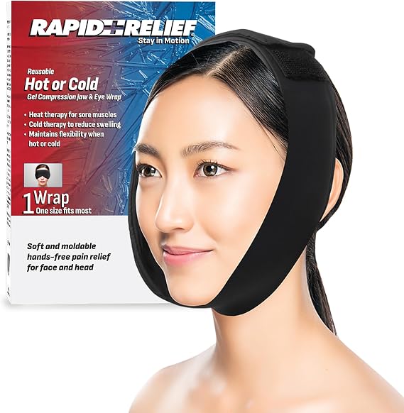 Reusable Hot or Cold Gel Compression Jaw & Eye Wrap
