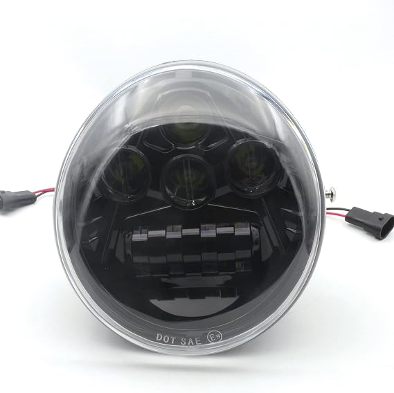 Black LED Protector Headlight Fit for Harley Davidson VRod V-Rod VRSCA VRSCF