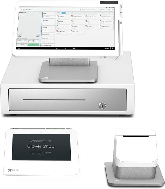 Clover Station Duo Smart POS [New Account Required-Not for Existing] Setup Required Before Shipping - Dual-Screen Retail/Restaurant Terminal, Built-in Printer, NFC Tap-to-Pay, Apple Pay, EBT Support