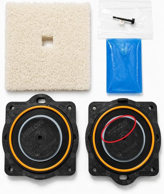 HIBLOW HP-60/80 Diaphragms and Filter Rebuild Repair Kit - Genuine Factory Certified