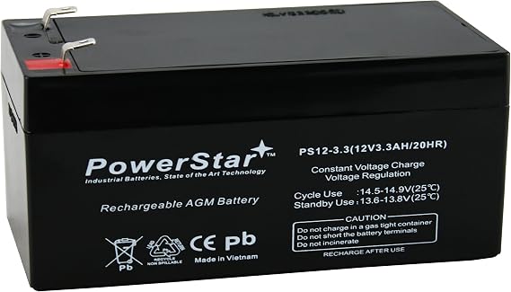 PowerStar Replacement Part for Toro Lawn Mower # 106-8397 BATTERY-12 Volt