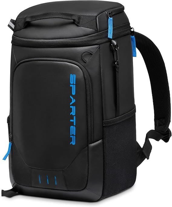 SPARTER Backpack Cooler Insulated 33/49 Can Leakproof Waterproof Bag Beach | 20H Double Compartments Multi Pockets Bottle Opener Water Resistant Lightweight Padded Strap Picnic Hiking Camping Men Women