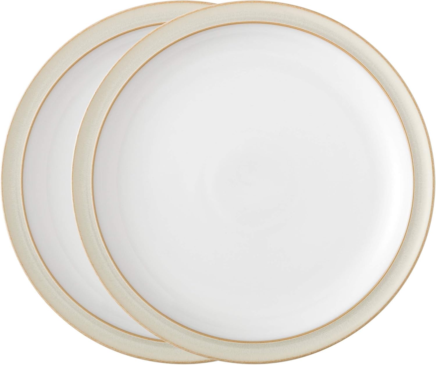 Denby 16048805 Linen 2 Piece Dinner Plate Set