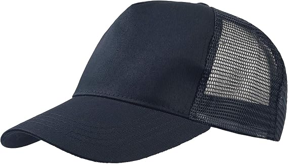 Atlantis Rapper Cotton 5 Panel Trucker Cap (One Size) (Navy/Navy)