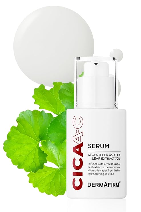 DERMAFIRM CICA AC Serum for Acne-Prone Skin Korean Facial Serum with Exosome, Centella Asiatica, Niacinamide, Salicylic Acid & Vitamin B3 Hydrating & Calming, 1.01 fl oz