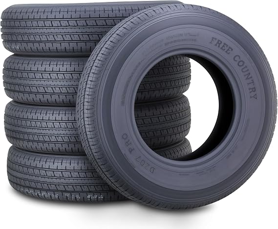 Free Country 5 Premium Trailer Tire ST235/80R16 10PR LR E w/Scuff Guard