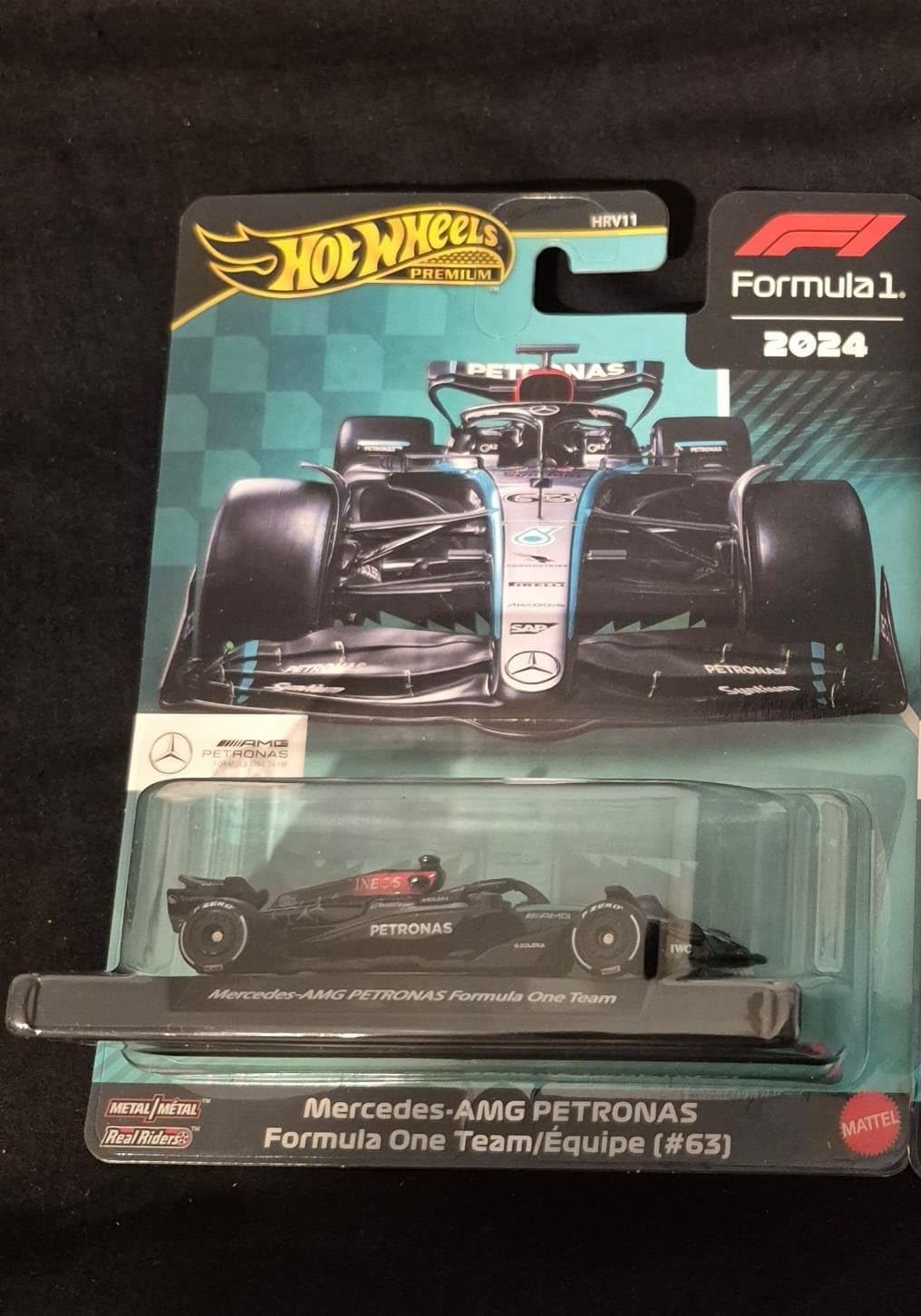 Premium Formula 1 2024 Mercedes-AMG Petronas #63 1:64 Diecast Model