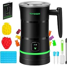 VIVOSUN Gummibärchen Maschine Automatischer Candy Maker Öl-infundierbarer Esswaren-Mixer mit Doppelrührwerk Edelstahlbehälter & Silikonformen für DIY Gummibärchen & Süßigkeiten