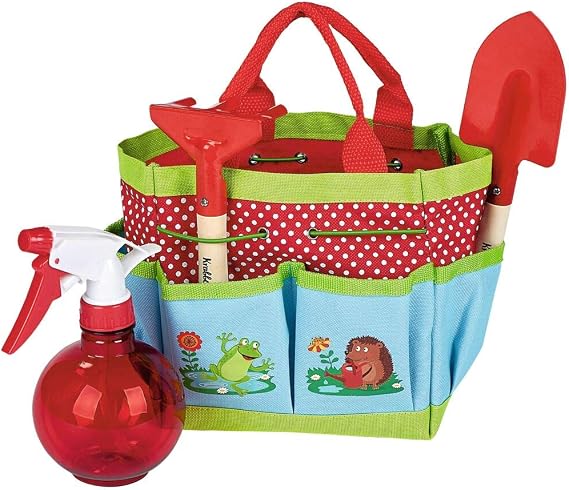moses. - Krabbelkäfer gefüllte Gartentasche für Kinder Gartenarbeits-Set mit Tasche Schaufel Harke und Sprühflasche Bunt