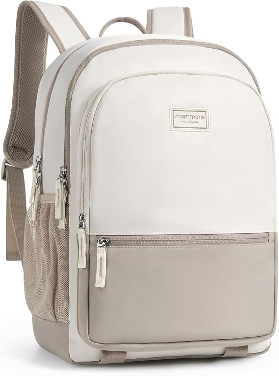 mommore School Backpack 3 Large Compartments Work Bookbag Water Resistant Lightweight Backpacks Casual Travel Backpack