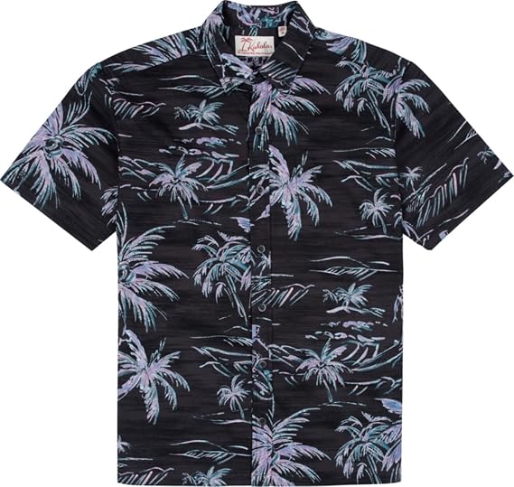 Kahala Men's He'e Nalu Short Sleeve Hawaiian Aloha Shirt
