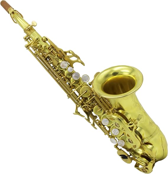 Eastern Music Pro Curved Soprano Saxophone Unlacquered Brass (Bb Tone, Yanagisawa Style)