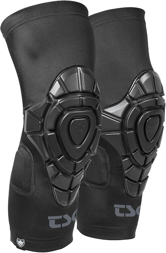TSG Knee Sleeve Joint, Crash Protection, Bicycle, Skating, Lycra Sleeve, Softshell, PU Foam Padded, Lightweight, Flexible, Anti Slip, Washable, All Mountain, Trail, Swiss Design, Black