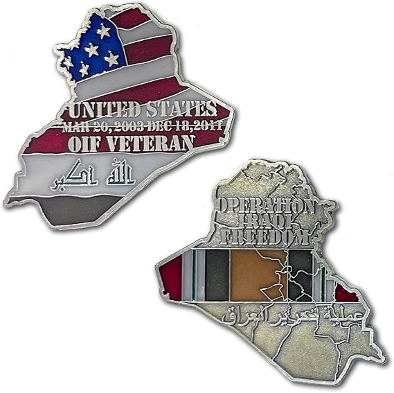 Operation Iraqi Freedom OIF Veteran Collectible Challenge Coin