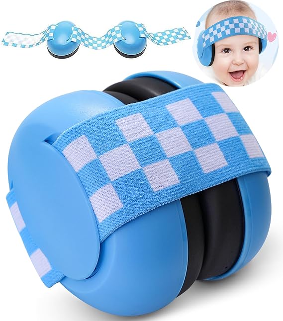 YANKUIRUI Baby Ear Defender, Noise Reduction Earmuffs for Infants and Toddlers up to 24 Months, Adjustable Comfortable Headphones Against Hearing Damage & Improves Sleep