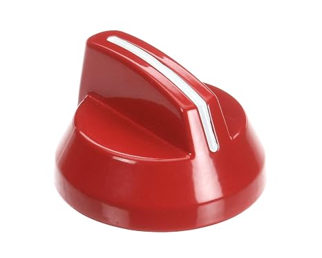 Star 2R-W498-2 Knob-Red Metal-Insert.188