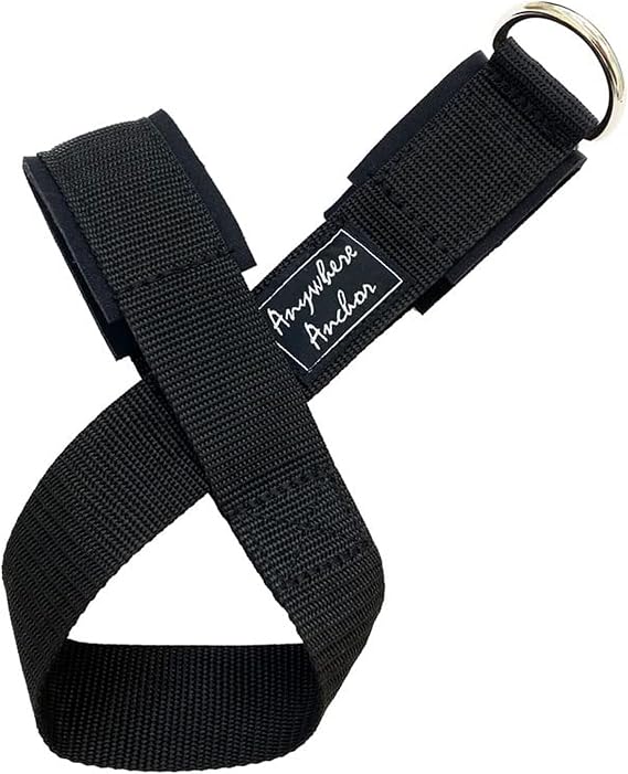 Bodylastics Resistance Band Anchor, Heavy-Duty Attachment for Exercise Resistance Bands, Easy Use Anchor Band for Resistance Tubes, With Nylon Webbing, Neoprene Padding, and O-Ring, 22 Inches