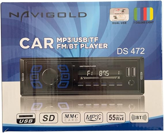 Navigold DS-472 Bluetooth/USB/SD/FM/AUX Oto Teyp - Yüksek Ses Performansı