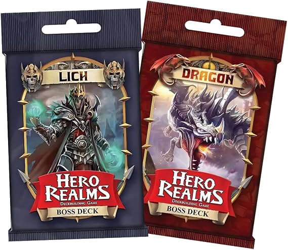 Wise Wizard Games Hero Realms Bundle: Dragon and Lich Boss Decks
