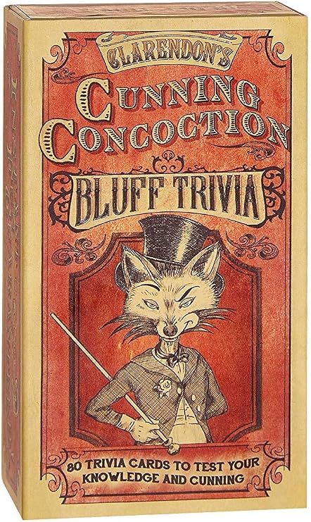 Claredon's Cunning Concoction Bluffing Trivia Card Game, Ages 10+