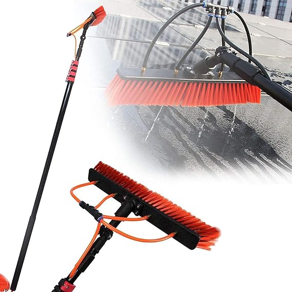 Water Fed Pole Kit Window Cleaning Pole 6M 7.2M 9M 11M Water Fed Telescopic Brush/Extendable for Photovoltaic Panel Trucks,36FT/10.8M (20FT/6M)