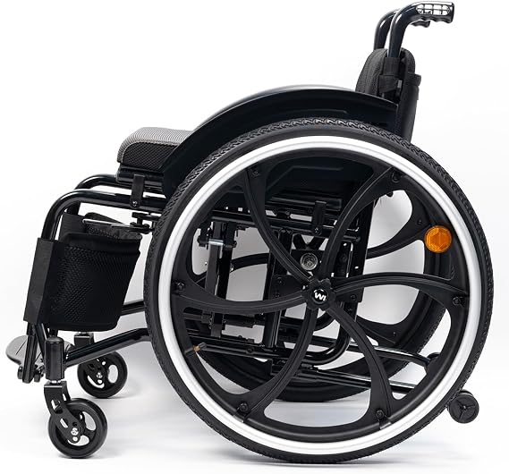 Adult Wheelchair,Removable Wheelchair,Lightweight Folding Wheelchair,Sports Wheelchair,Suitable for Adults and Elderly People(Size:Seat Width: 38cm,Color:Black)