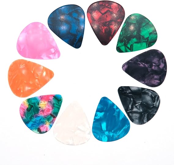 60 PCS Guitar Picks, 3 Different Thickness Abstract Art Colorful Celluloid Guitar Pick Plectrums For Bass, Electric, Acoustic Guitars Includes 0.46mm, 0.71mm, 0.96mm(Color Random)