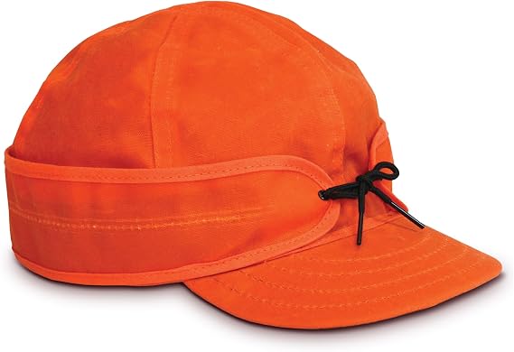 Stormy Kromer The Waxed Cotton Cap, Water-Resistant, 100% Cotton Duck, Pulldown Earband, Washable Wax for Outdoor Adventures