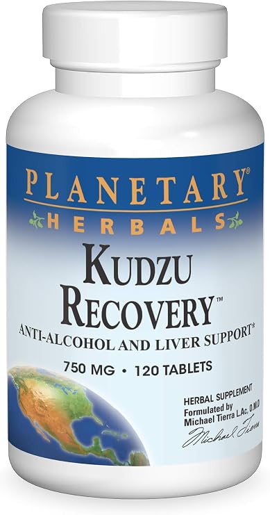 Planetary Herbals Kudzu Recovery 750 mg Anti-Alcohol and Liver Support - 120 Tablet