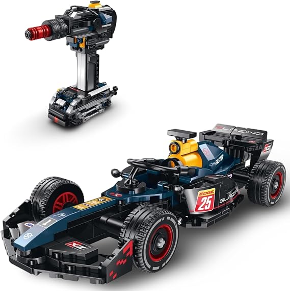 Technical Racing Car Building Blocks Set, Speed Champions Model Kit, Creative 2 in 1 Transform F1 Racing Car Building Set, Ideas Home Office Decor Gift for Formula Lovers (391 PCS)