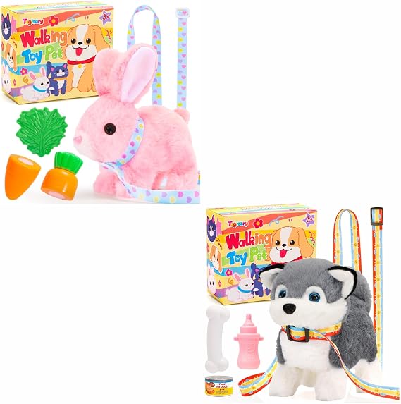 Tagitary Plush Toy Electronic Dog Toys for Kids,Interactive Pet Puppy and Buuny