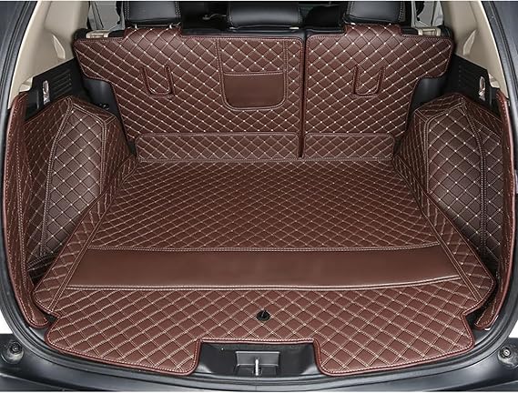 3D Full Coverage Car Trunk Mat Compatible with Honda HRV 2016-2020-Current (Coffee)