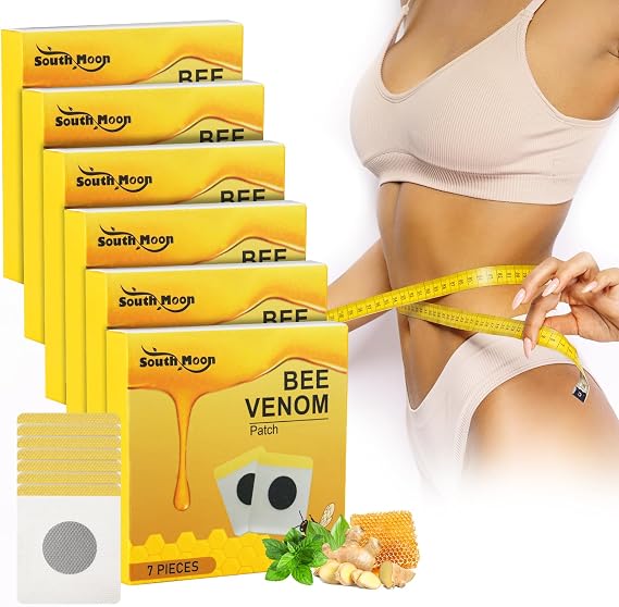 ACWOO Bee Venom Patches, 42 Pieces Bee Venom Detoxifying Patches, Bee Venom Lymphatic Body Patches, Bee Venom Lymphatic Drainage Patches for Women & Men