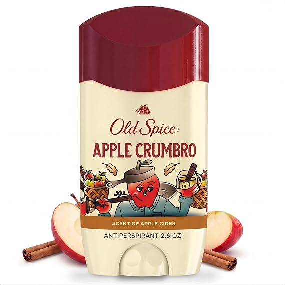 Old Spice Dry Feel Antiperspirant Deodorant for Men, Fallidudes Limited Edition, 24/7 Frightful Freshness and Odor Protection, Apple Crumbro with Apple Cider Scent, 3.0 oz