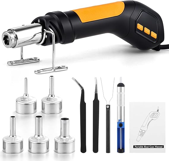 Mini Heat Gun Kit Hot Air Soldering Rework Station, 700W 100C~500C