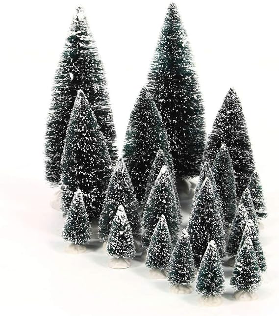 Lemax Village Accessory Assorted Pine Trees, Green