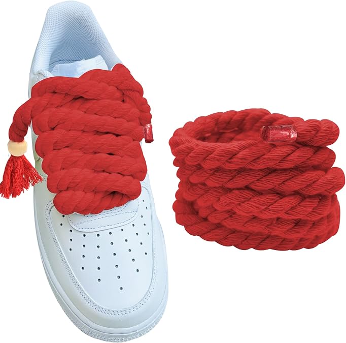Thick Rope Shoe Laces for Air Force 1, Own Designer Chunky Jumbo Shoelaces for Dunks,Air Jordan,AF1 Sneakers