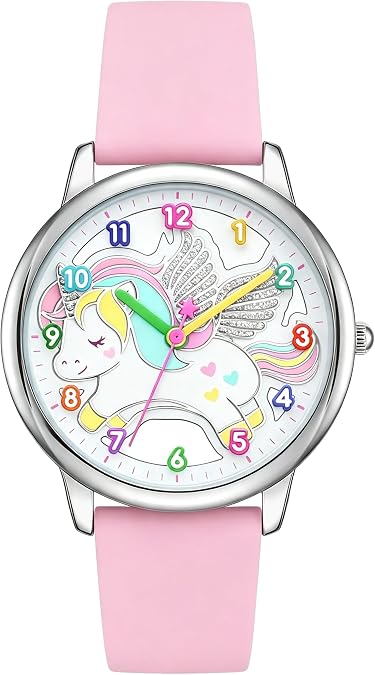 Bisley Children Watch Cute Unicorn Dial Silicone Strap Watch
