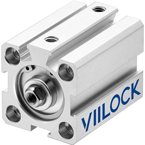 SDA20x25 Thin Air Cylinder 20mm Bore 25mm Stroke Double Acting | Aluminum Alloy, Compact Pneumatic Cylinder For Automation Equipment