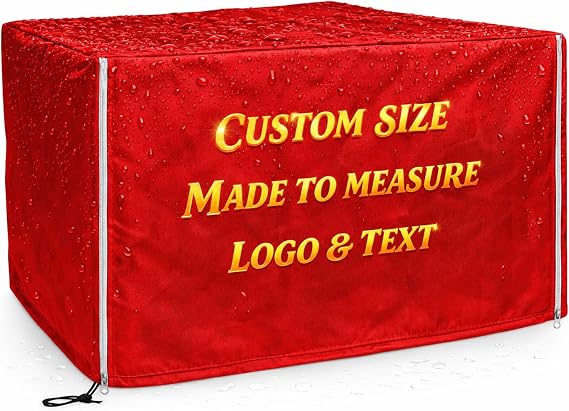 Heavy Duty Custom Dust Cover, 600D Oxford Fabric with Waterproof Coating, Made to Measure Outdoor Cover, Tear Resistant, UV Protection, Zipper Access (Heavy Duty Waterproof)