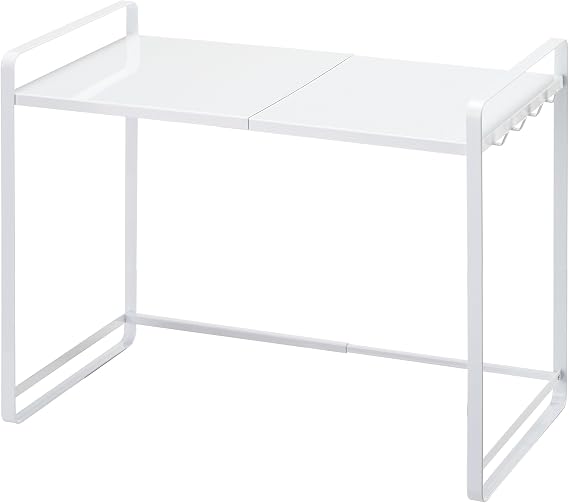 YAMAZAKI Home Expandable Kitchen Counter Organizer, Steel, Expandable