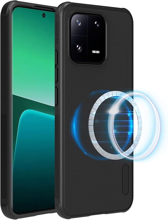 Case for Xiaomi 13/13Pro, Non-Slip Case with Camera Protective and Supports Wireless Charging Shockproof Dust-Proof Frosted Design Protective Case,13