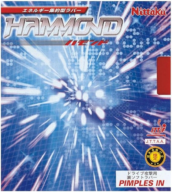 Nittaku NR-8527 Table Tennis Rubber Hammond Soft Back High Elasticity Red Medium