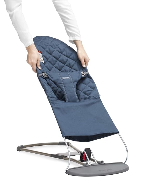 BabyBjorn Fabric Seat for Bouncer, Midnight Blue, Cotton, Midnight Blue, 1 Count (Pack of 1)