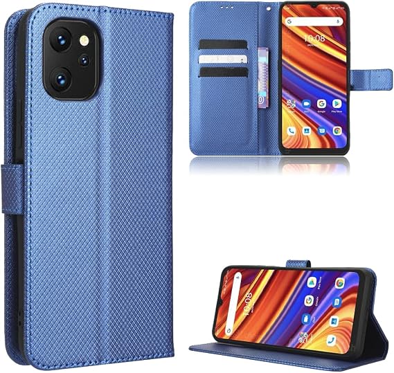 Case for Umidigi F3S Leather Case Cover,Case for Umidigi F3 SE Leather Case,Case for Umidigi F3 Pro 5G Case Cover,PU Leather flip Cover Case for UMI Umidigi F3 4G/5G Case Cover Blue