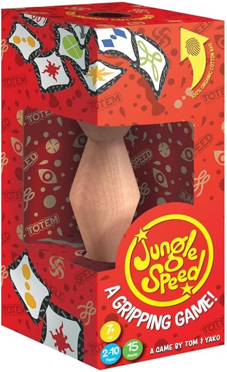 Jungle Speed Party Game (Eco Box) - Fast-Paced Matching Game with Travel Bag for Kids & Adults, Ages 7+, 2-10 Players, 15 Minute Playtime, Made by Zygomatic