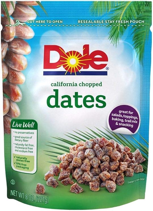 Dole California Chopped Dates, 8 Oz Bag