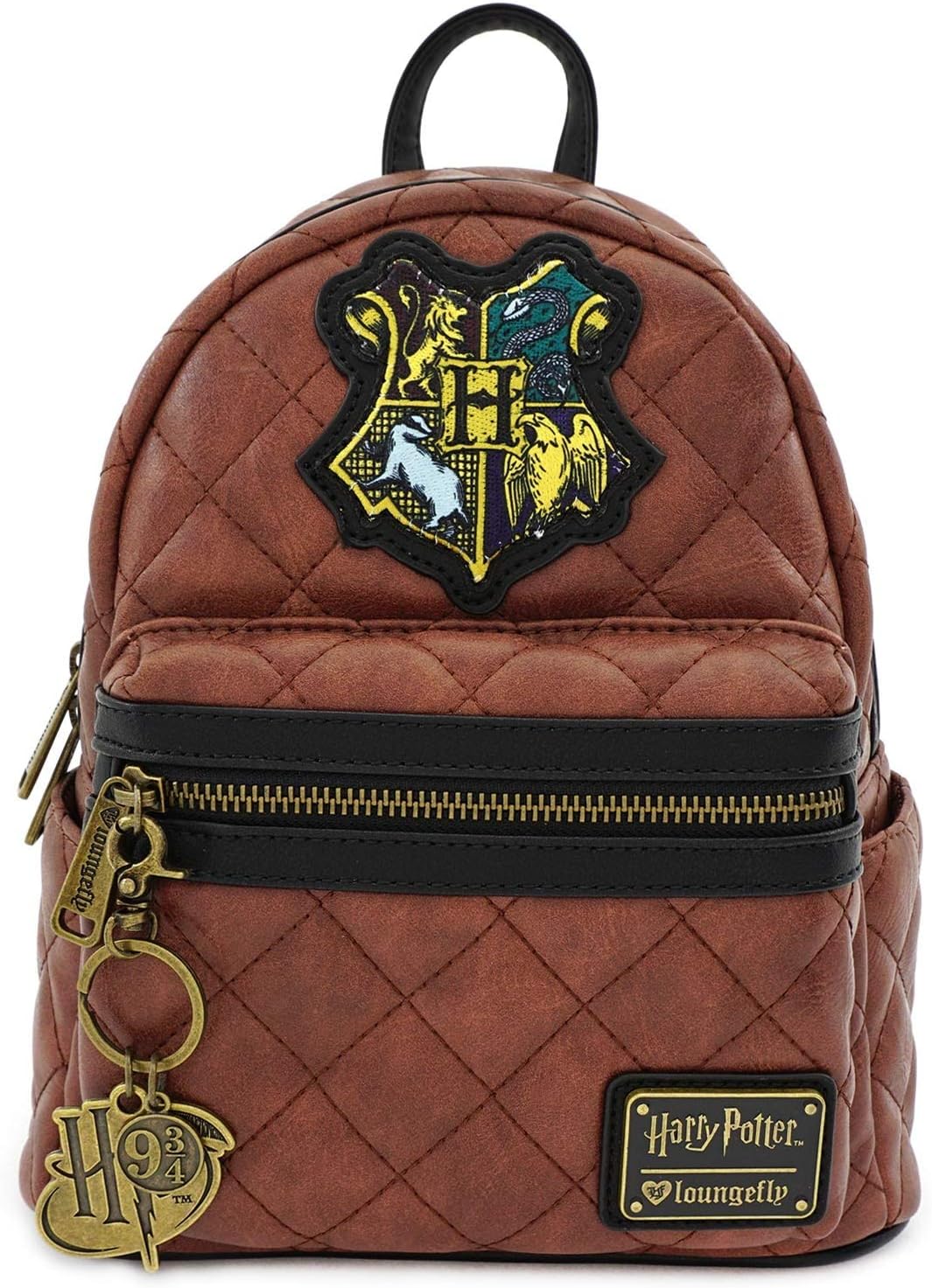 Loungefly x Harry Potter Hogwarts Crest Quilted Mini Backpack
