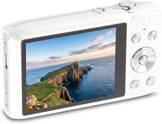 4K Digital Camera for Photography & Vlogging, 58MP Compact Camera with 2.88" Screen, 16X Zoom, Autofocus, Face Detection, Portable Travel Camera for Teens Beginners 
